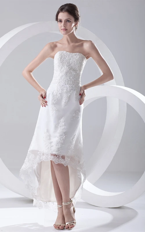 Romantic Satin Appliqued a Line Sleeveless Soft Sweetheart Reception Wedding Dresses