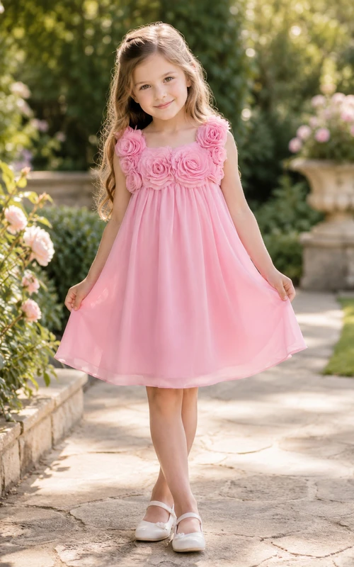 Robe de demoiselle d'honneur sans manches en mousseline arrivant aux genoux
