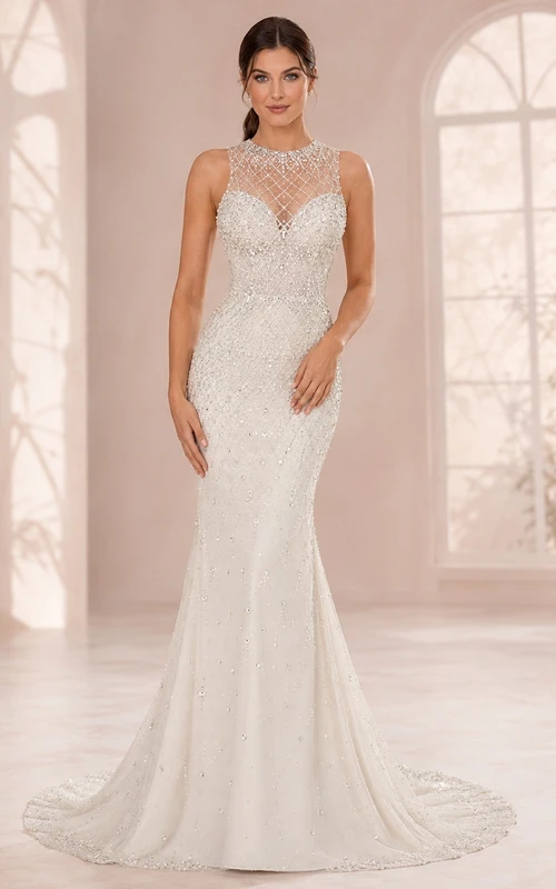 Vestido de gala, un elegante vestido de novia formal para bodas.