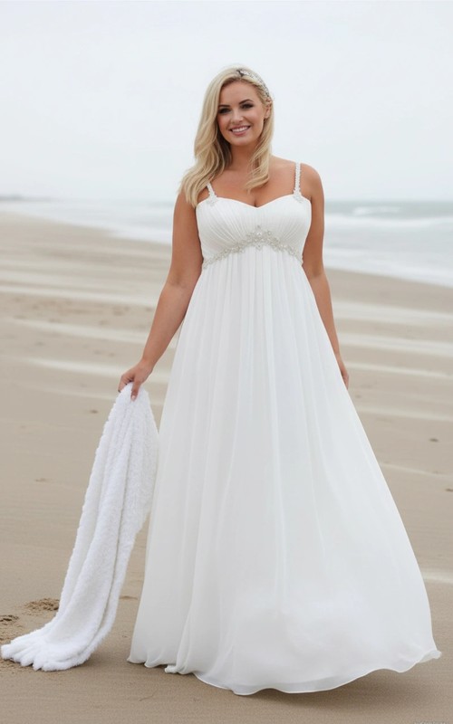 salmon colored bridesmaid dresses A-Line/Princess V-Neck Half Sleeves Chiffon Plus Size Dress – Lavetir plain belt at the European and American sexy Size:49 EU - 16 US FilterLinen