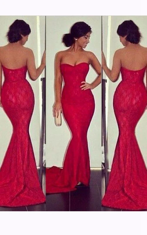 Meerjungfrauen-Kleid aus Satin, ärmellos, mit Perlenbesatz und Schleppe, Spitze.
