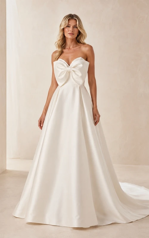 Elegantes Brautkleid in A-Linie für formelle Anlässe