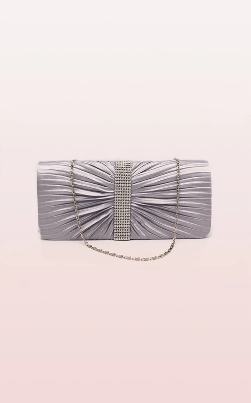 Raffung Strass Handtasche