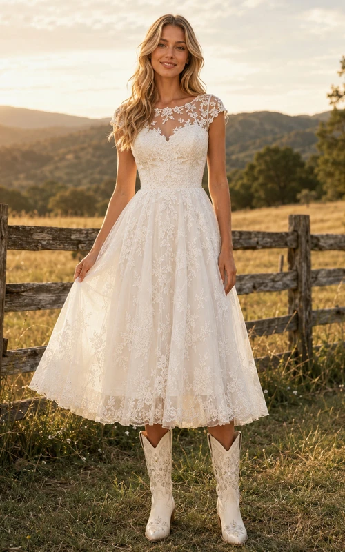 Robe de mariée de maternité à épaules dénudées, corsage en dentelle, robe de mariée Vineyard avec traîne.