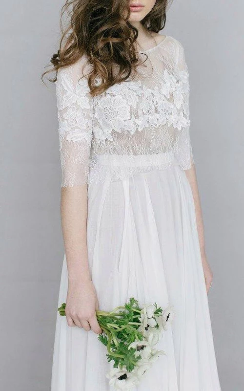 Ivis Couture Hochzeitskleid mit langen Ärmeln