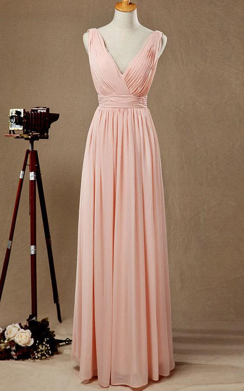 Robe longue en mousseline