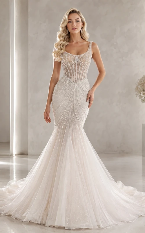 Simple A-line Strapless a Elegant Bridal Wedding Dress