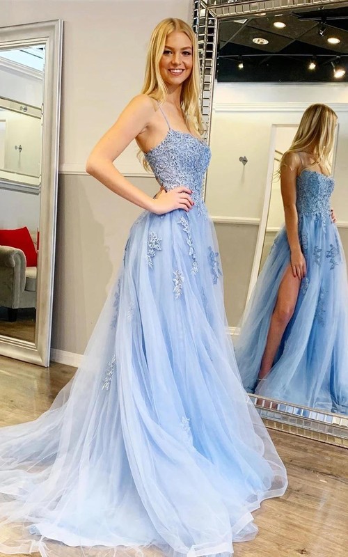 tiffany blue evening dresses Elegant Tiffany Blue Sheath Long Prom Dress Chiffon Vintage Evening Go   EvaFashionDress