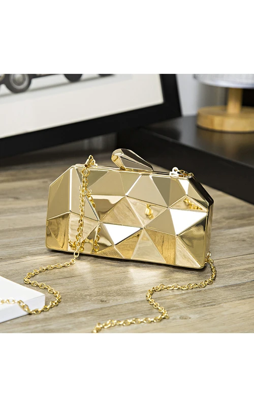 Charmante Metallclutch