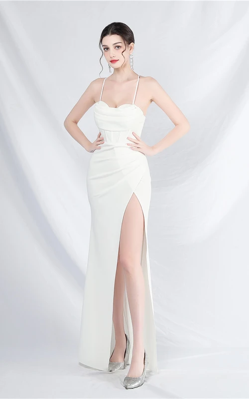 Palace Fishbone Vest High-End Suspender Evening Dress