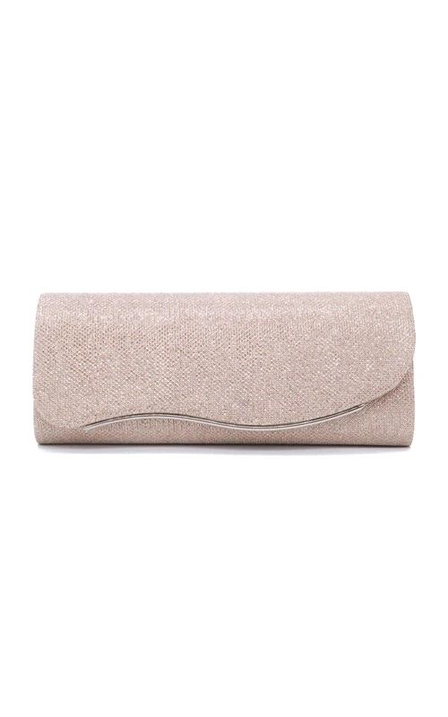 Bolso de mano sencillo con borde festoneado