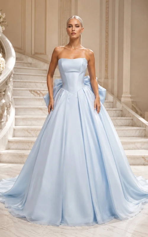 Vestido de novia sencillo, romántico y elegante con escote corazón, edición A Ball