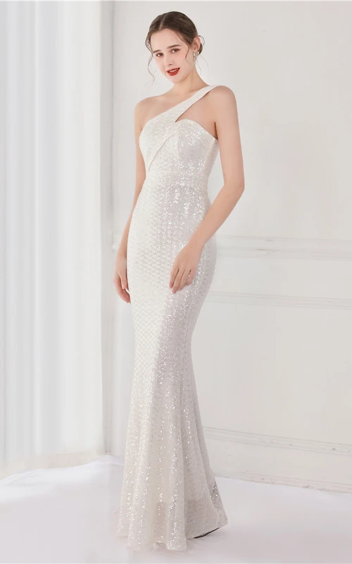 Robe de soirée longue et sexy à paillettes (8 couleurs), idéale pour une fête de célébrités ou une réception.