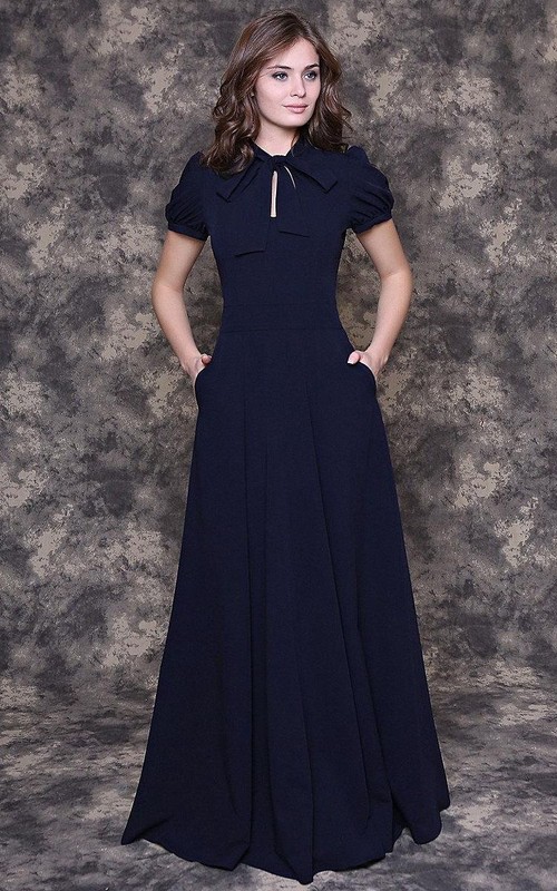 womens casual midi summer dresses Women's Floral Dress Round Neck Short Sleeve A-Line – Lolly Color:Light Blue(Pre-Sale 15days) daily wear wedding dress 2022 Morilee 3030005 - Sleek
