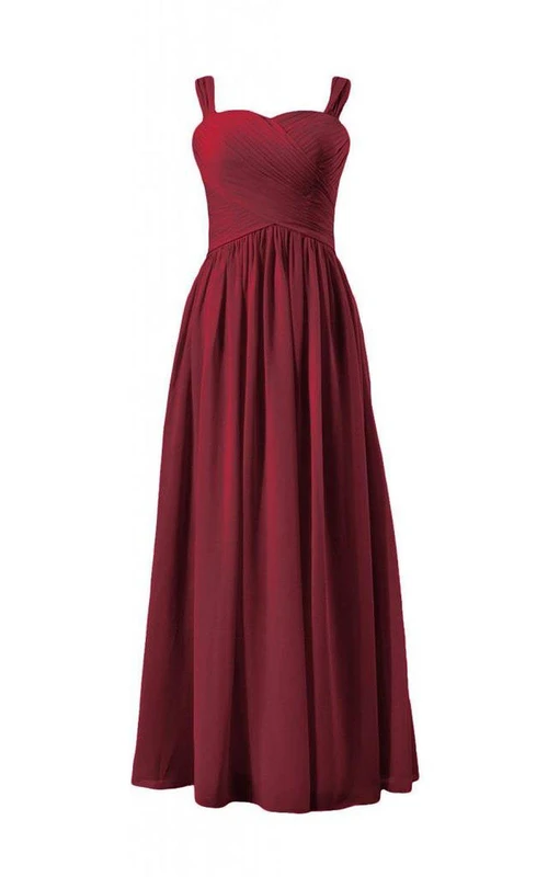 Robe en mousseline froncée croisée sans manches, coupe trapèze