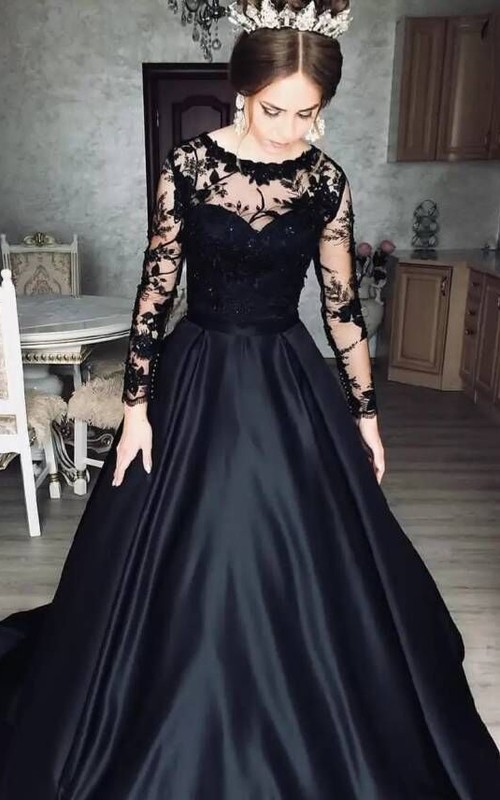 red and black prom dresses A-line Deep V-veck Cheap Long Online,12949 – SposaDresses The Beatrice Dress is a statement of style Red Prom Dresses and Gowns