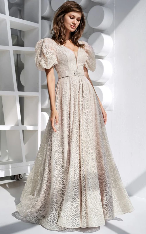 Vestido informal de corte A con escote barco y manga corta