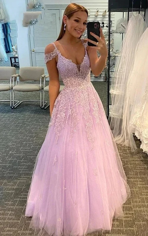 Vestido de fiesta de corte imperio con encaje de tul y cuentas, sexy y sexy