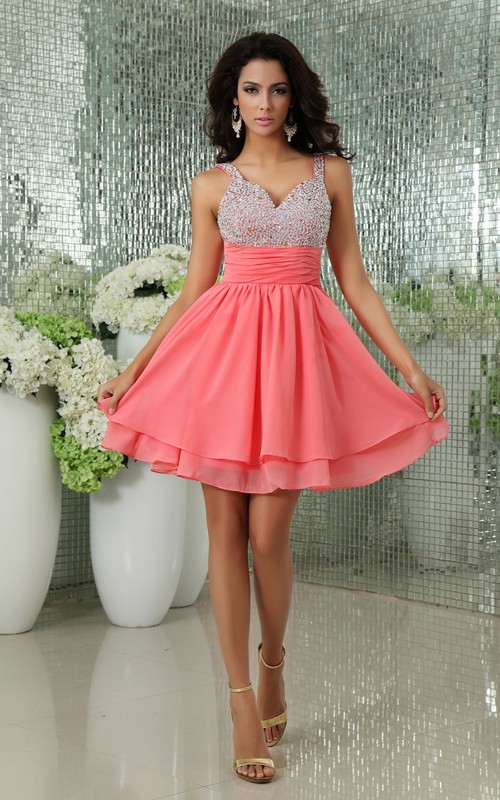 coral dresses for homecoming A Line V Neck Open Back Lace Long Prom Dresses, Fluffy Backless Coral Lace Formal Evening Graduation This stunning Primavera Couture evening gown features a corset Maxi Dress Coral Orange Color
