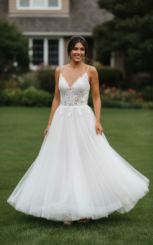 Robe de mariée sexy et rustique pour l'été/l'automne