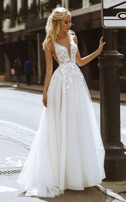 white beach wedding dress LTP1205,Cute One Shoulder Lace Dresses,White Brida symbolizing purity and elegance 30 Best Beach Wedding Dresses