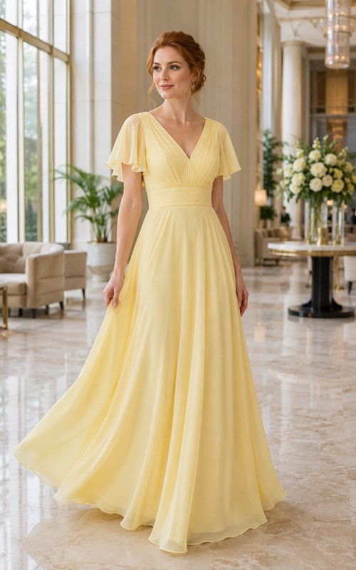 Pale Yellow Bridesmaid Dresses
