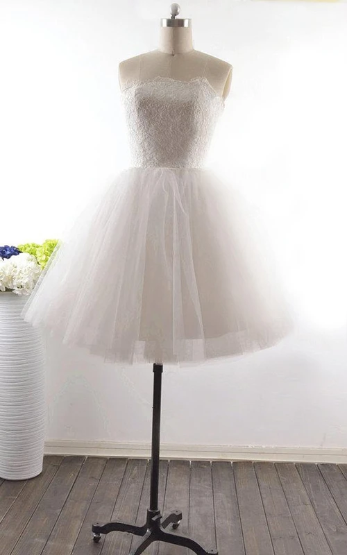 Robe trapèze à bretelles courtes, sans manches, corset, dos nu, décolleté en goutte d'eau, tulle et dentelle