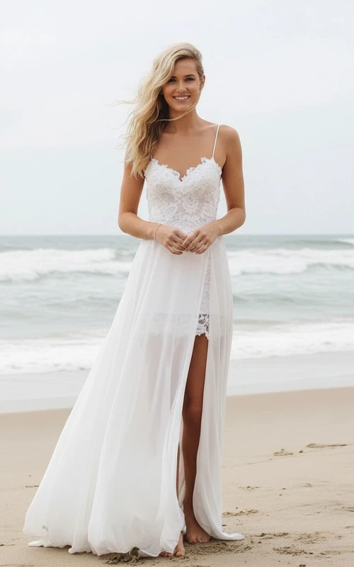 Brautmode im tropischen Boho-Stil