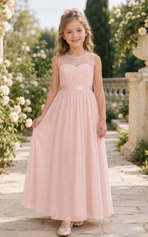 Zartrosa Brautjungfernkleid, A-Linie, herzförmiger Schnitt, ärmellos, aus Tüll, bezaubernd romantisch