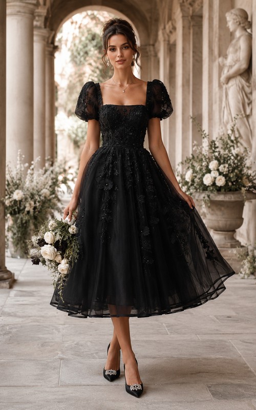 black and lace bridesmaid dresses Halter Top Long Mermaid Garden / Outdoor Modest Black Bridesmaid Dresses: A