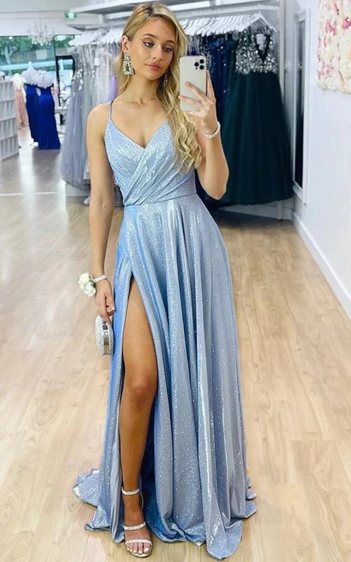 Vestido de fiesta sexy con tirantes cruzados y tirantes cruzados