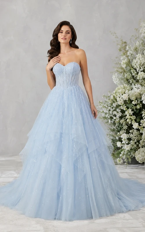 Vestido de novia sencillo, romántico y elegante con escote corazón, edición B Ball
