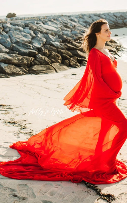 Sheath Poet Long Sleeve Empire Dress