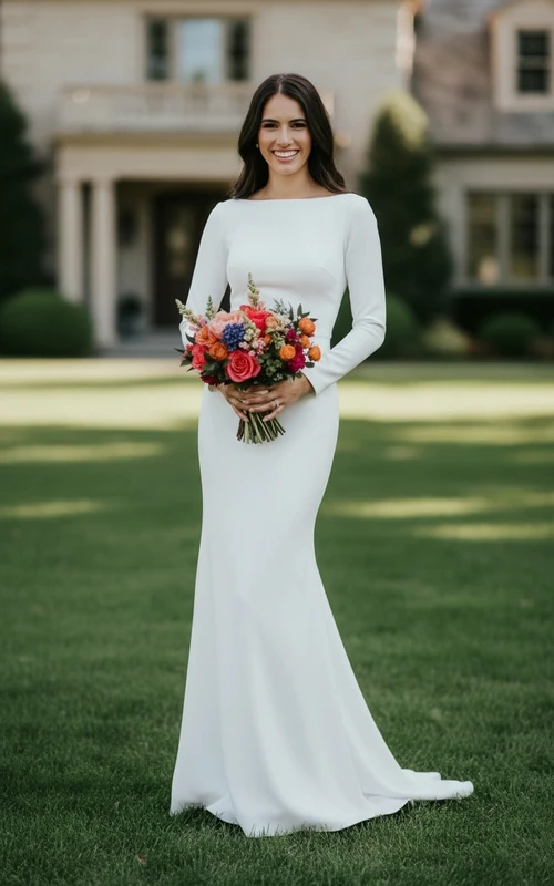 Robe de mariée maxi grande taille conservatrice