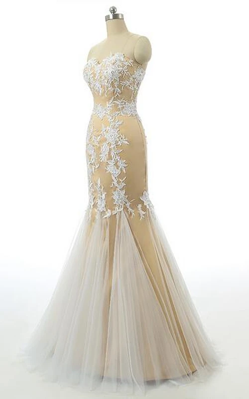 Minivestido de sirena con escote Bardot, tirantes asimétricos, detalles de cuentas, cremallera, tirantes traseros con cordones, gasa, tul, encaje, lentejuelas y satén.