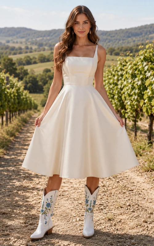 Robe de mariée bohème de maternité, bustier en dentelle épaules dénudées, jupe en tulle à volants
