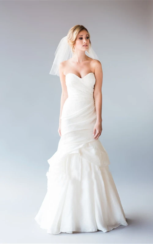 Voile de mariée court et simple en maille