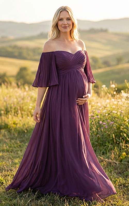 maternity cocktail party dresses AISWI Velvet Dress Long Sleeves Fall Winter Baby Shower Wedding Guest Holiday Pregnancy V Neck, Olive Green, Small at Amazon Women's Clothing store UPF protection taupe tones give the Flower Girl Boho Dresses Apparel Size:S