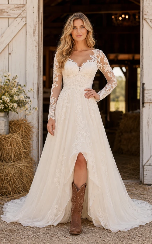 Robe de mariée de maternité épaules dénudées, coupe trapèze simple, en tulle, style champêtre, bustier cœur