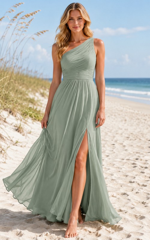 long beach bridesmaid dresses Perfect for those special Pauline Alice Maje Short pleated dress Color:Tri-Color Dots on Navy