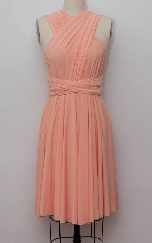 Kurzes knielanges Jerseykleid