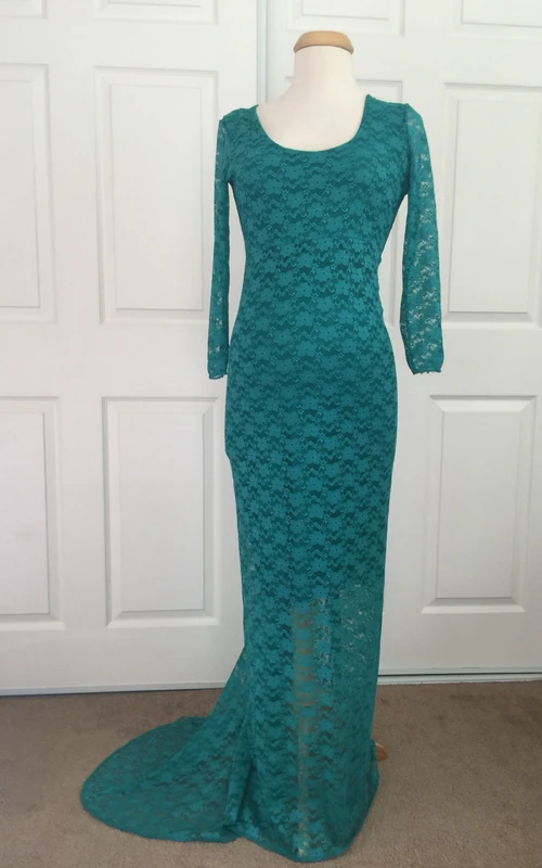 Lace Sheath Illusion Long Sleeve Scoop Dress