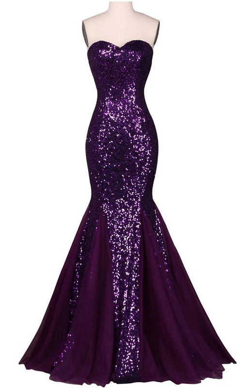 Robe à sequins sans manches à dos lacé et décolleté en cœur