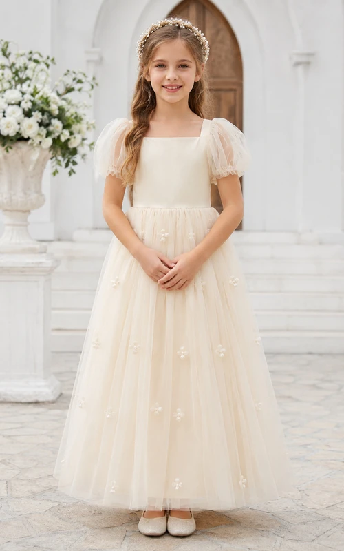 Robe de demoiselle d'honneur en dentelle et tulle