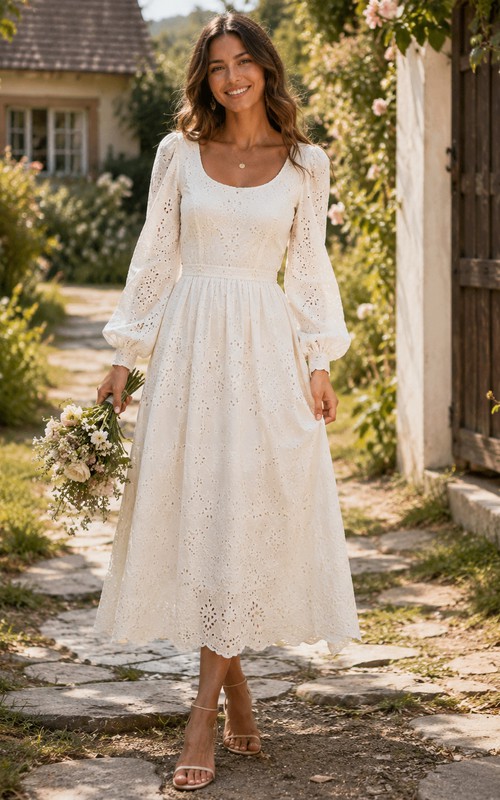 white cotton gauze summer dresses Kyra Midi Dress ~ size:2 line ankle length dress cruise Red White And Blue