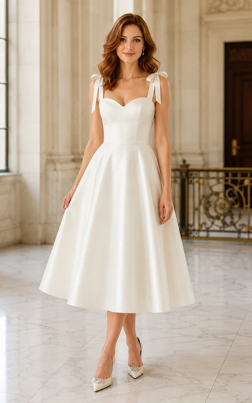 Lace Tulle Wedding Dress A-Line Sweetheart Sleeveless Mini Bridal Gown