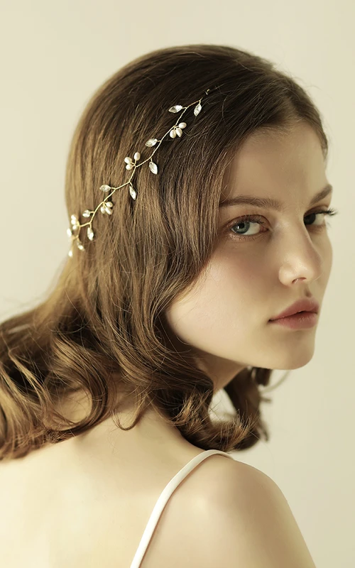 Diademas de pedrería de estilo sencillo y dulce