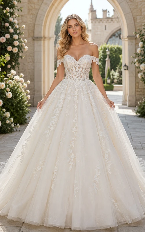 Vestido de novia de satén, vestido de gala sin tirantes con cola de capilla.