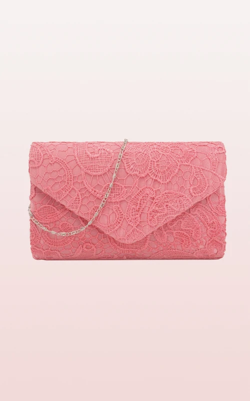 Spitzenclutch mit Blume