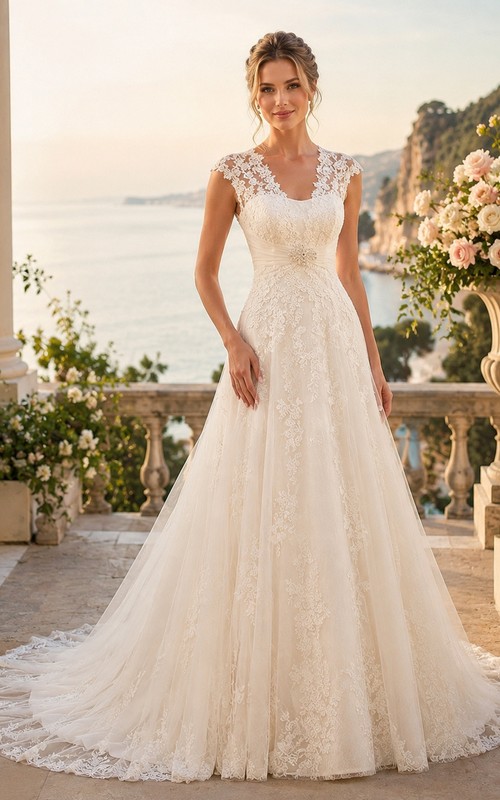 white wedding dress with red accents Trumpet Dress,Red Lace Appliques Over Tulle Bridal Gown,WD01056 US8 / White prom dresses Lilith White and Dark Red
